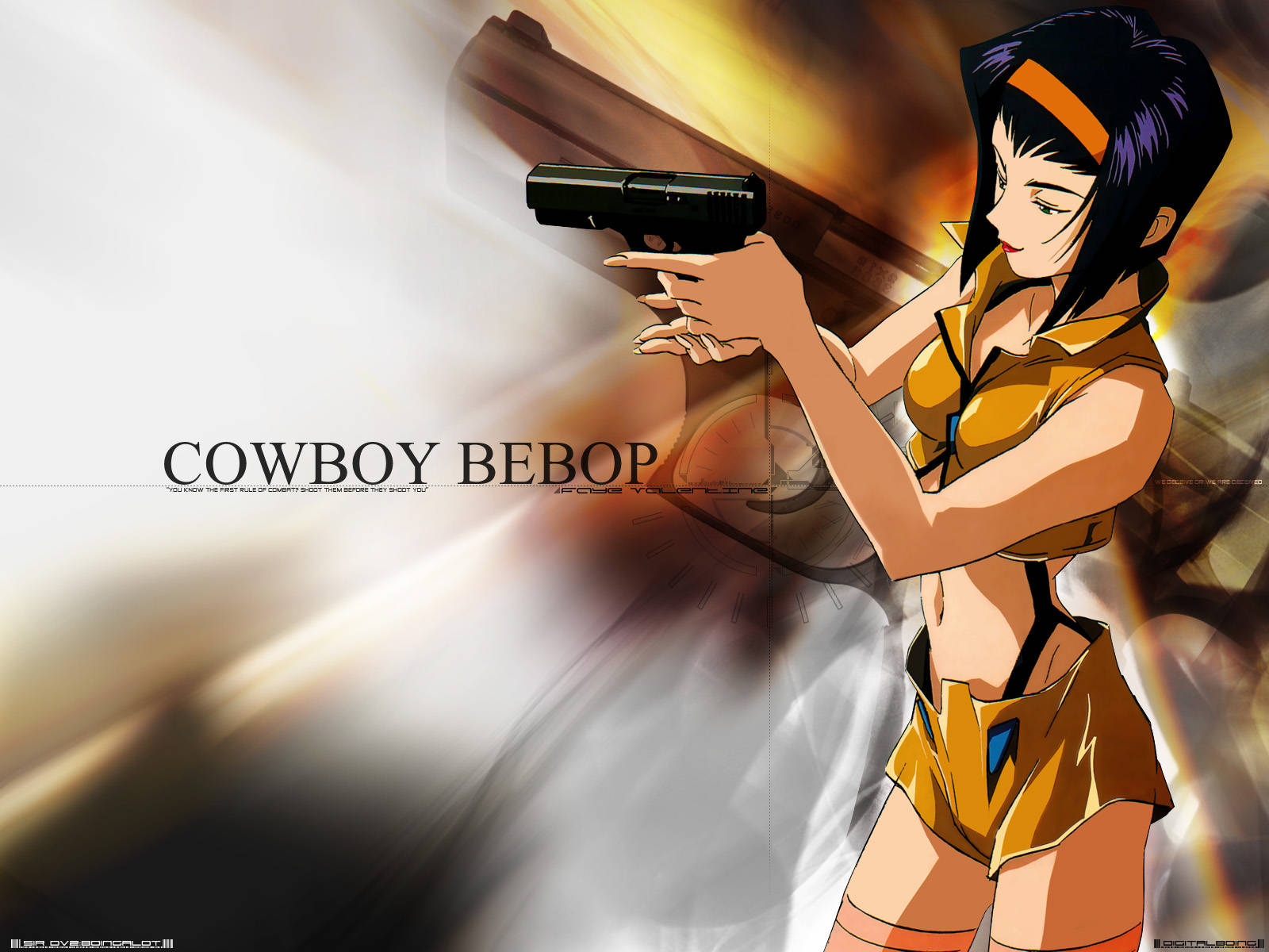Faye Loading Cowboy Bebop Desktop Wallpaper