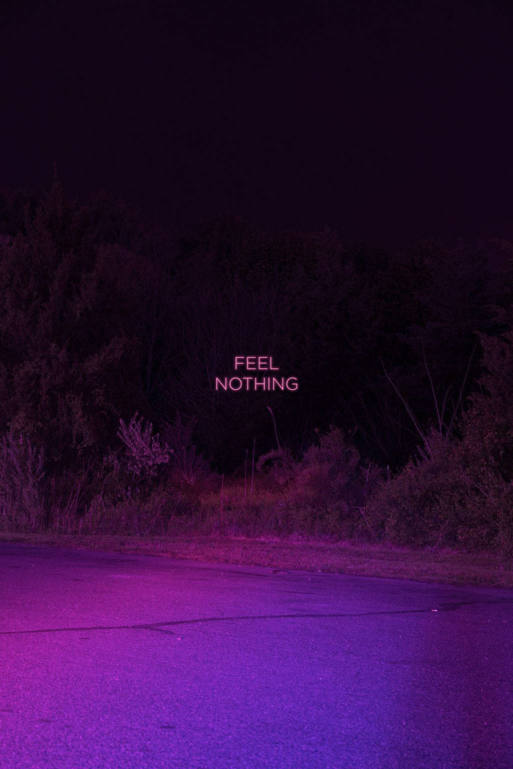 Feel Nothing Dark Purple And Black Wallpaper