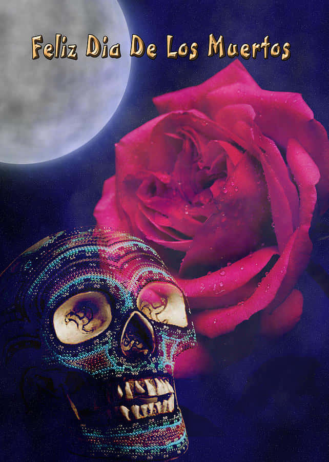 Feliz Dia De Los Muertos Celebration Wallpaper