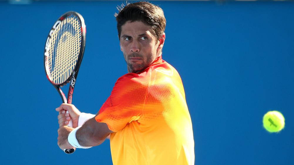 Fernando Verdasco Returning The Ball Wallpaper