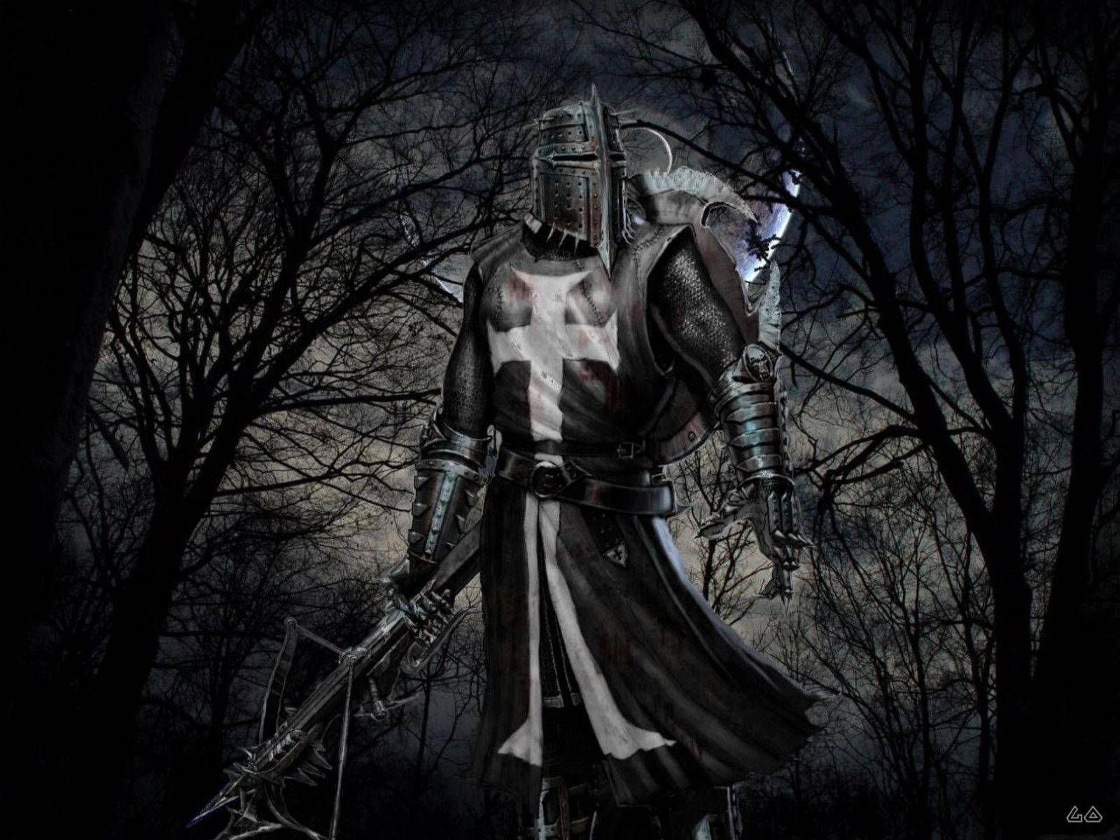 Fictional Medieval Christian Knight Wallpaper