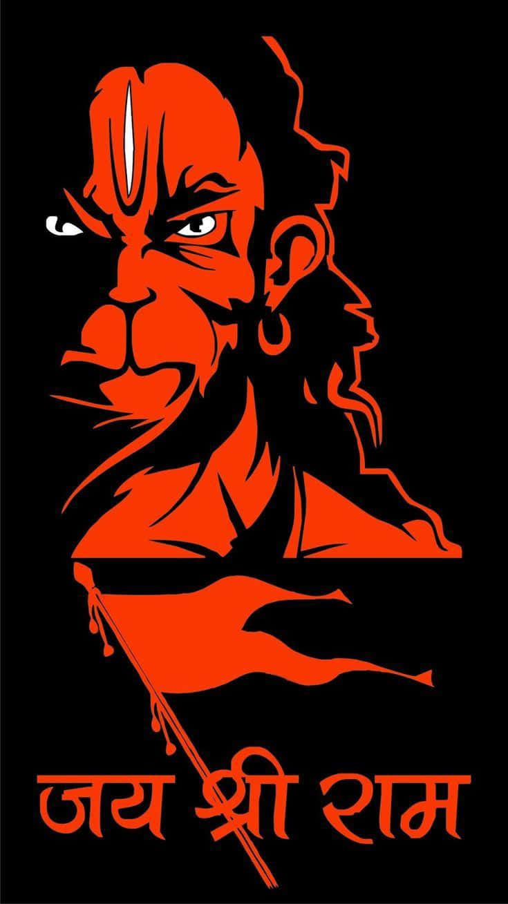 Fierce_ Hanuman_ Vector_ Art Wallpaper