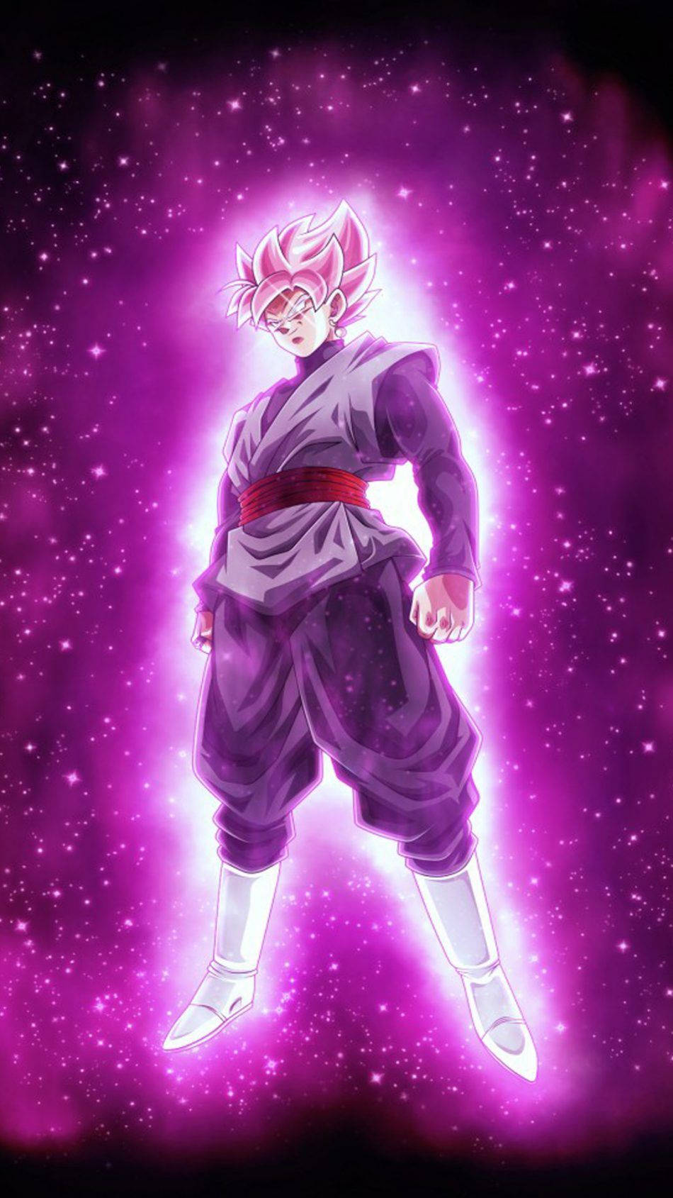 Fierce Super Saiyan Black Goku Phone Wallpaper Wallpaper