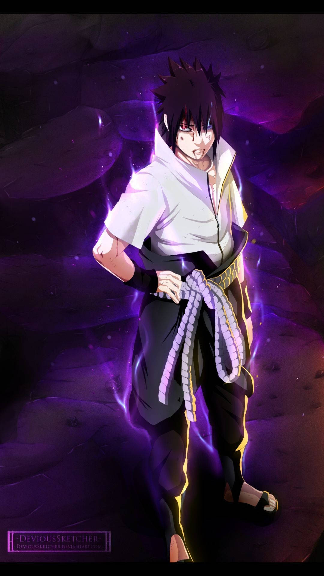 Fierce Uchiha Sasuke Naruto Iphone Wallpaper