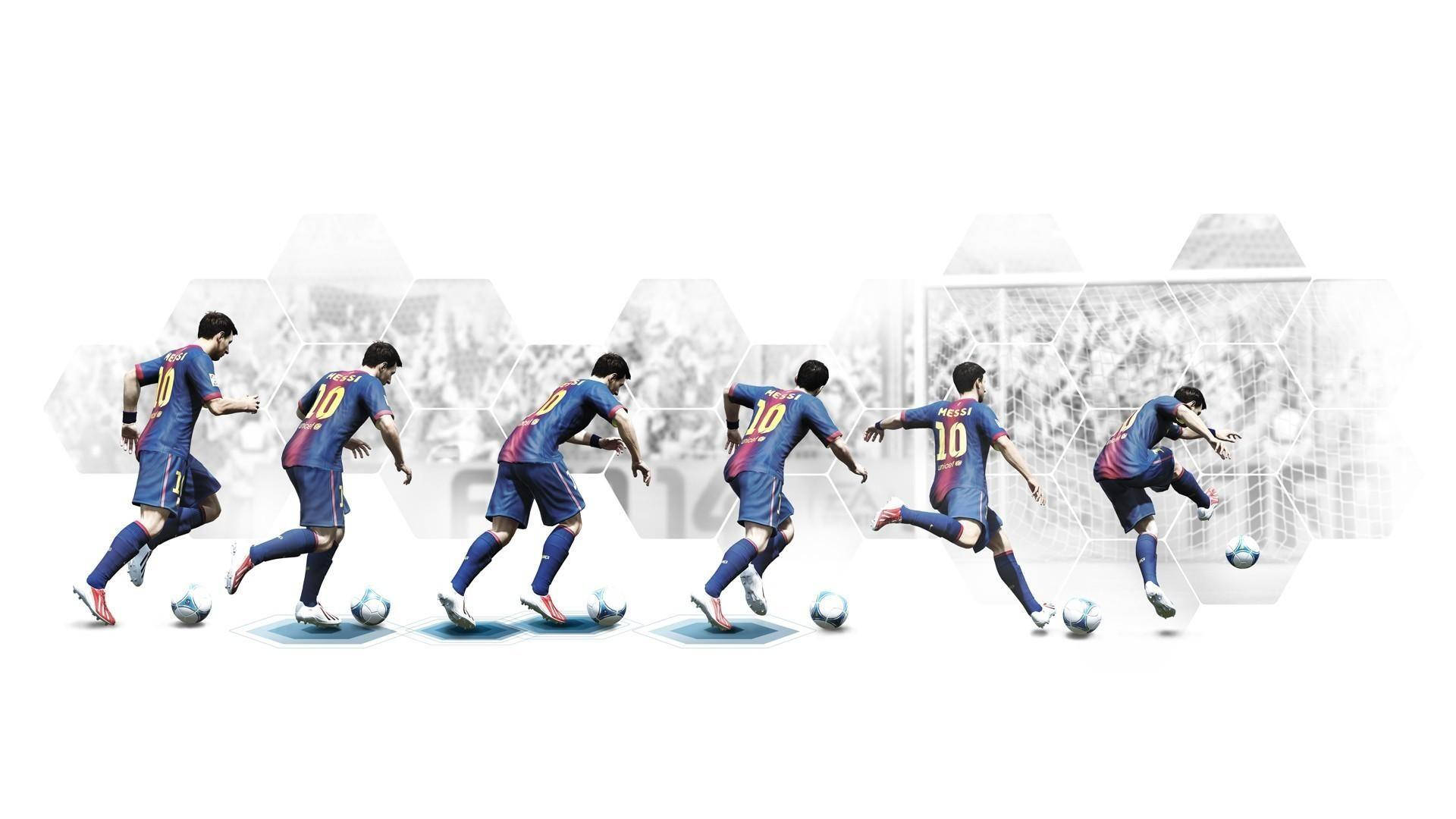 Fifa Messi Kicking Goal Wallpaper