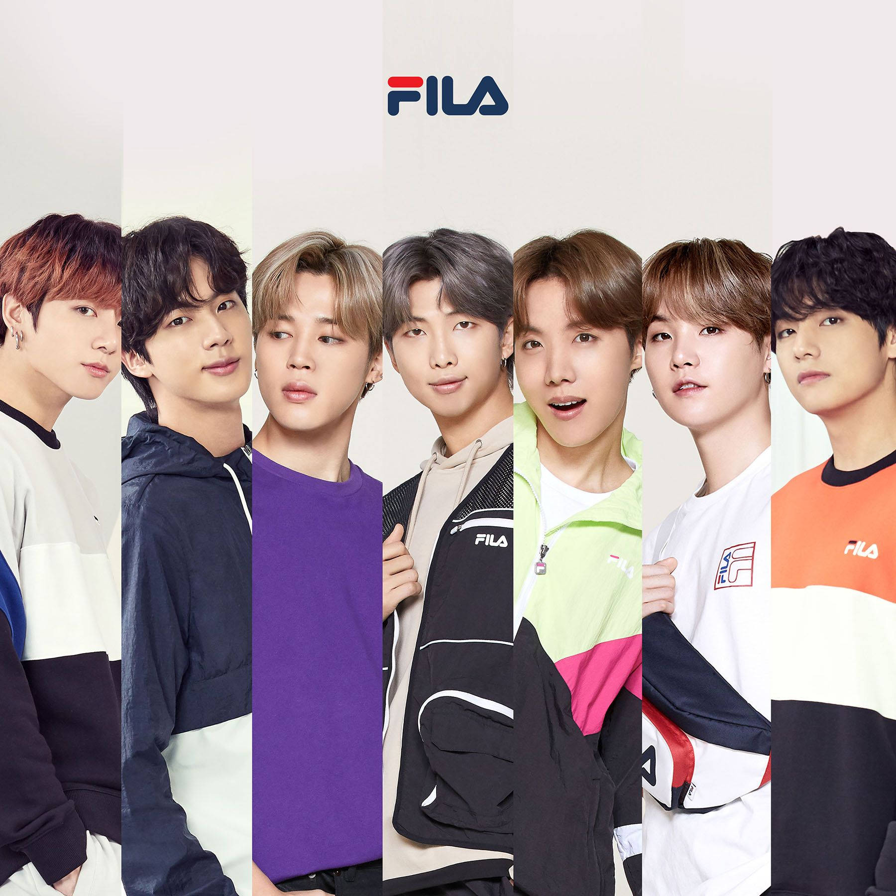 Fila Bts Side-by-side Wallpaper