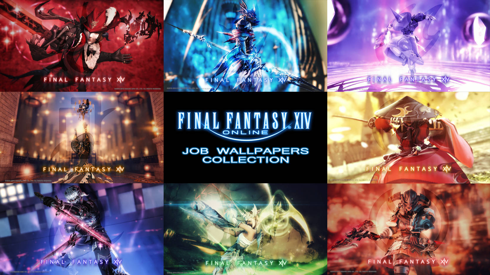 Final Fantasy 14 Job Collection Wallpaper