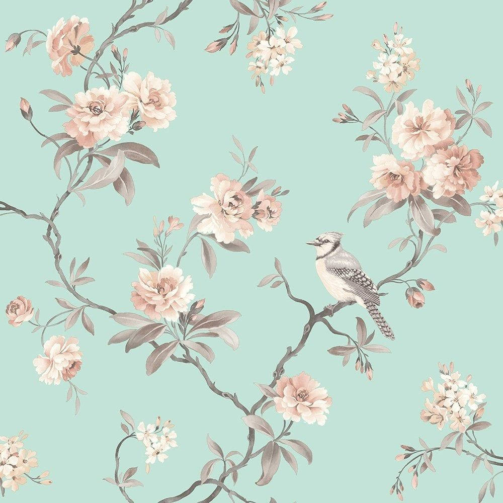 Find Peace Amongst The Beautifully Blooming Florals Wallpaper
