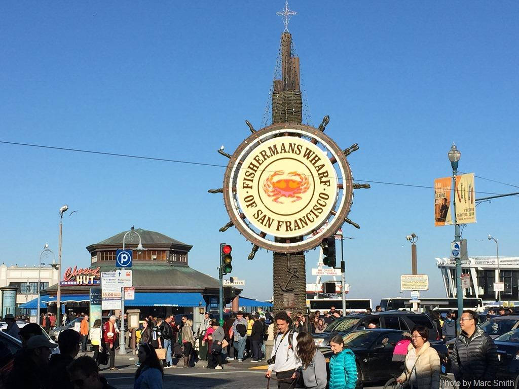 Fishermans Wharf Huge Entrance Sign Wallpaper