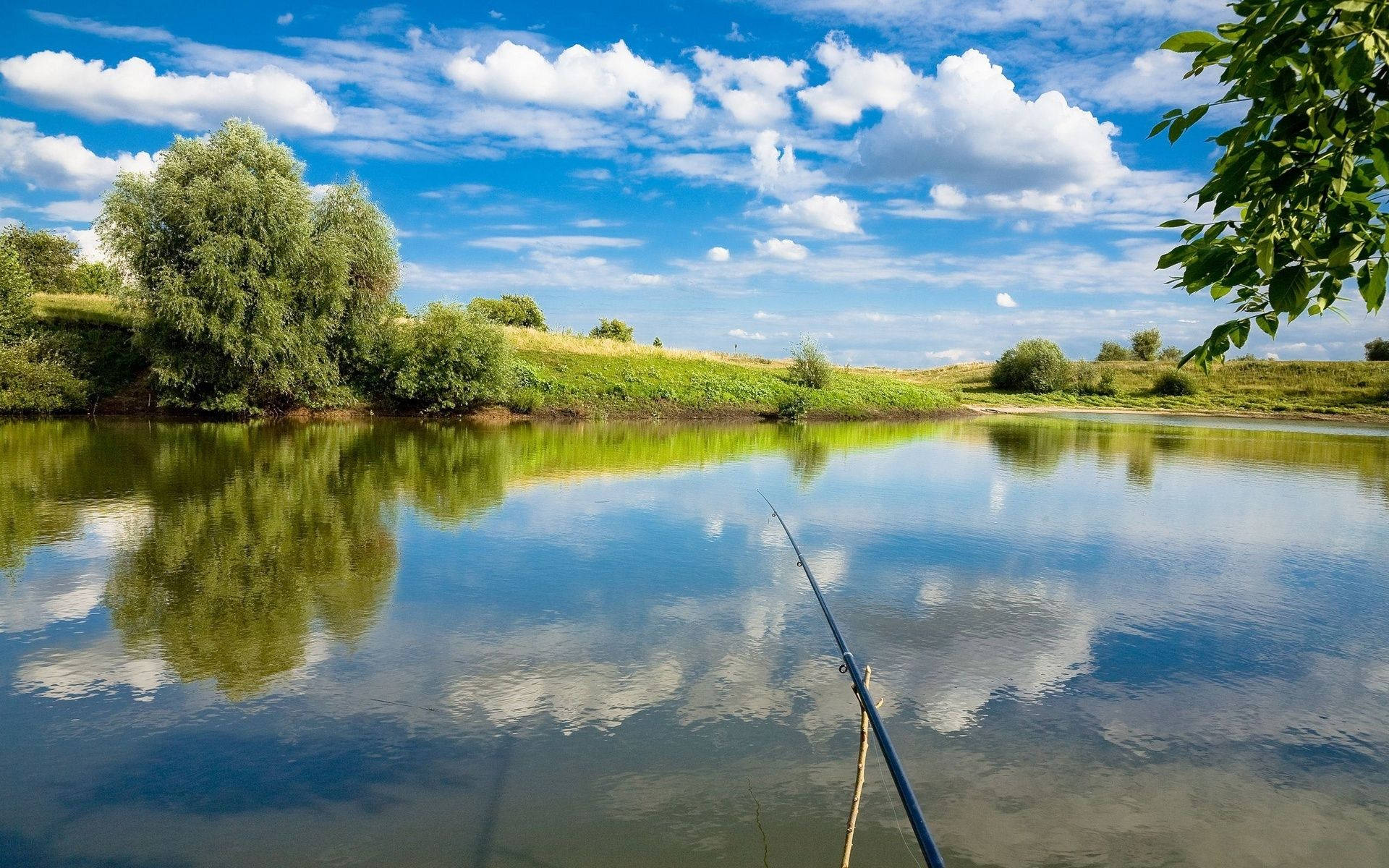 Download free Fishing Daytime In Lake Wallpaper 