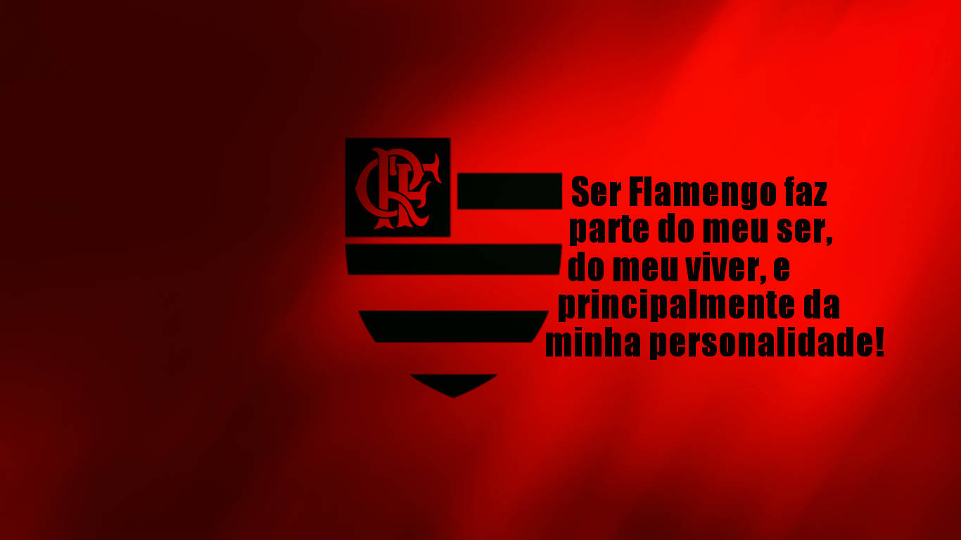 Flamengo Fc Striped Logo Wallpaper