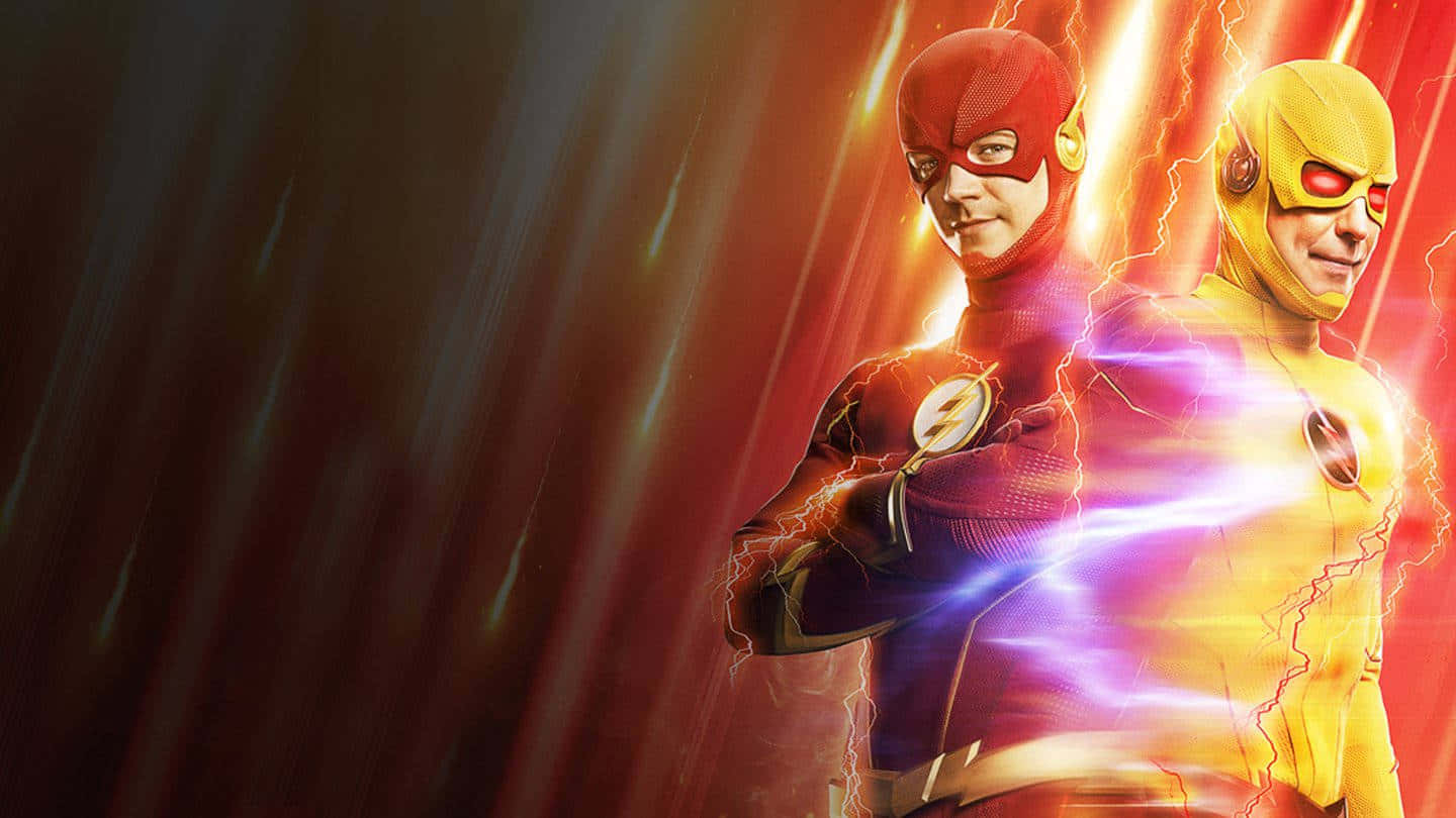 Flashvs Reverse Flash Speedsters Showdown Wallpaper