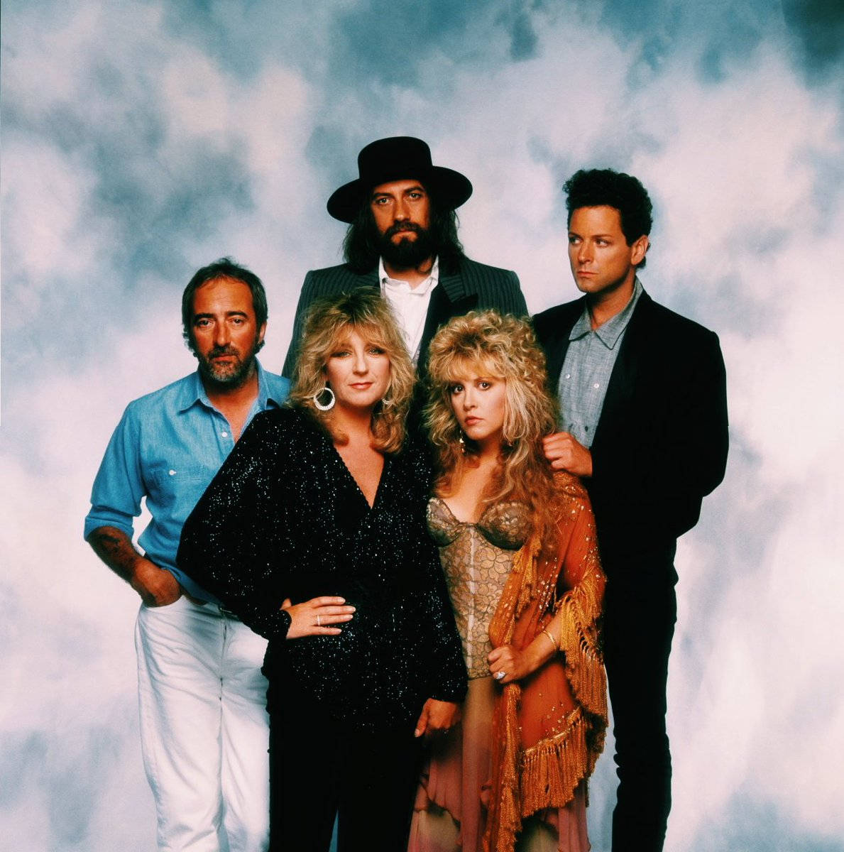 Fleetwood Mac Cloudy Blue Background Wallpaper