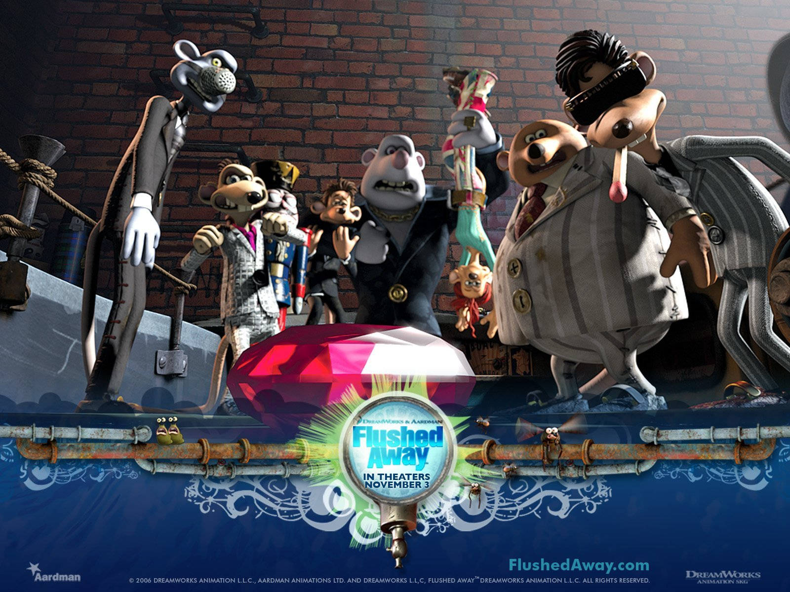 Flushed Away Gangsters Wallpaper