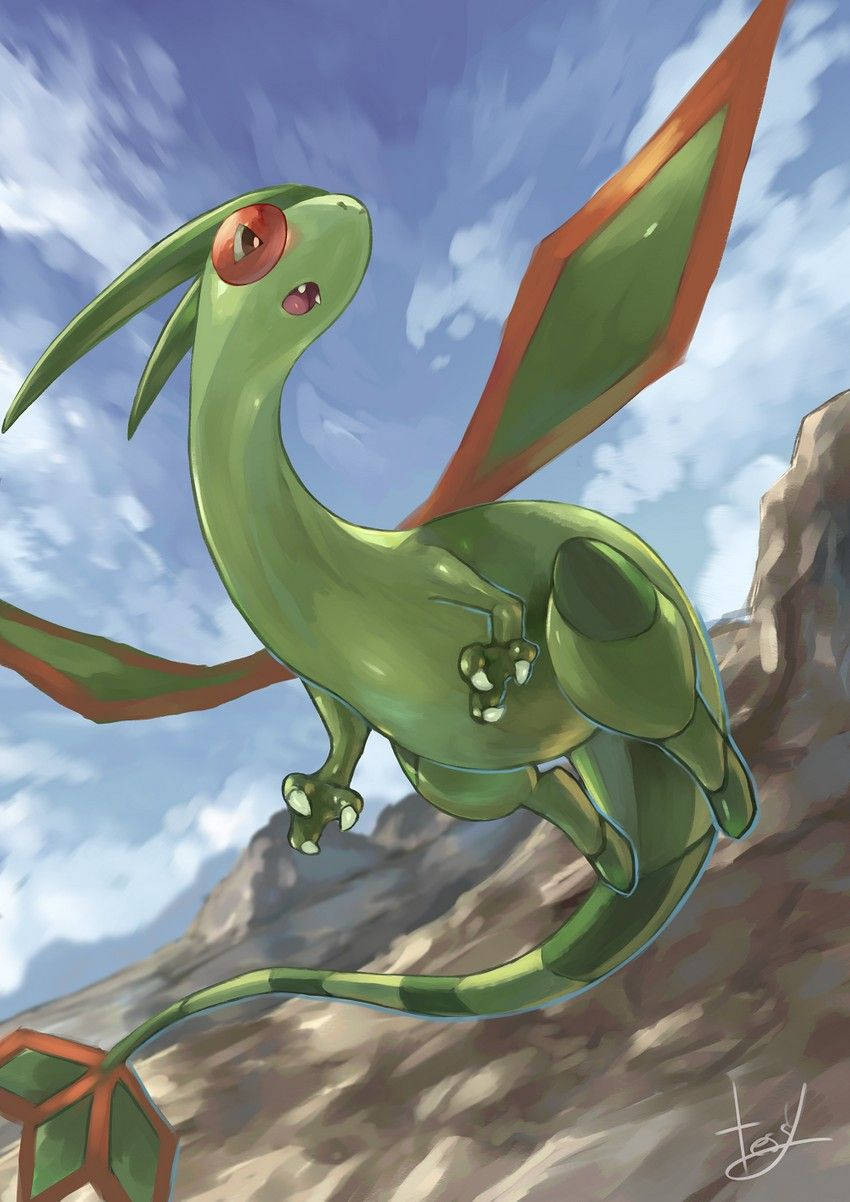 Flygon Pokemon Fanart Wallpaper