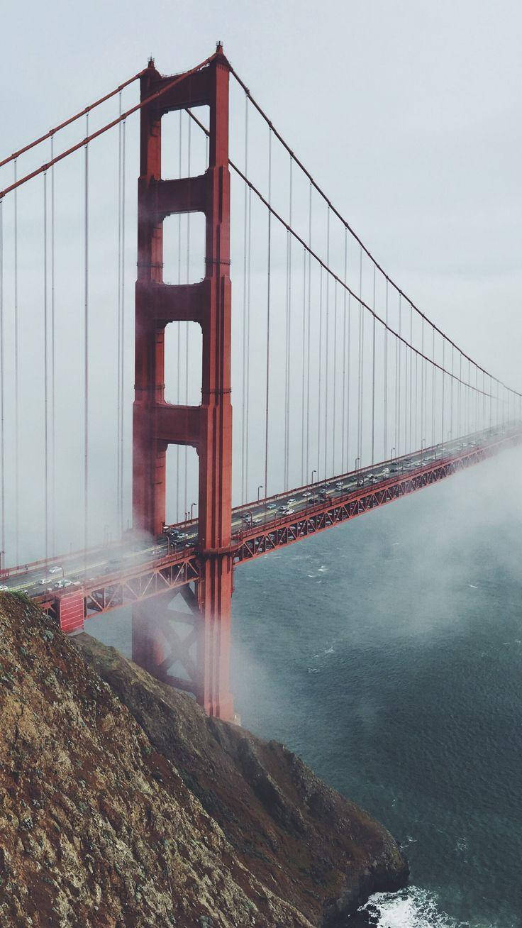 Foggy Bridge San Francisco Iphone Wallpaper