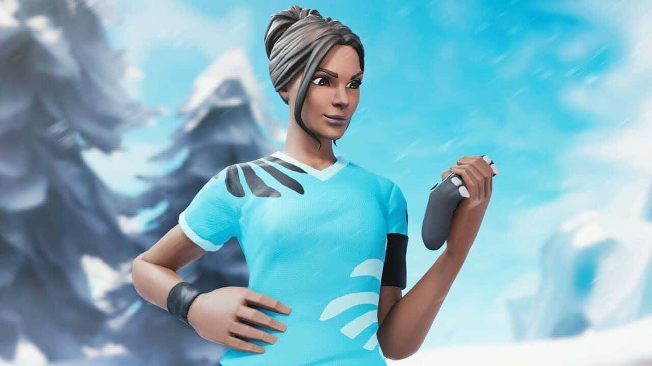 “fortnite Player Is Poised To Become A Playmaker” Wallpaper
