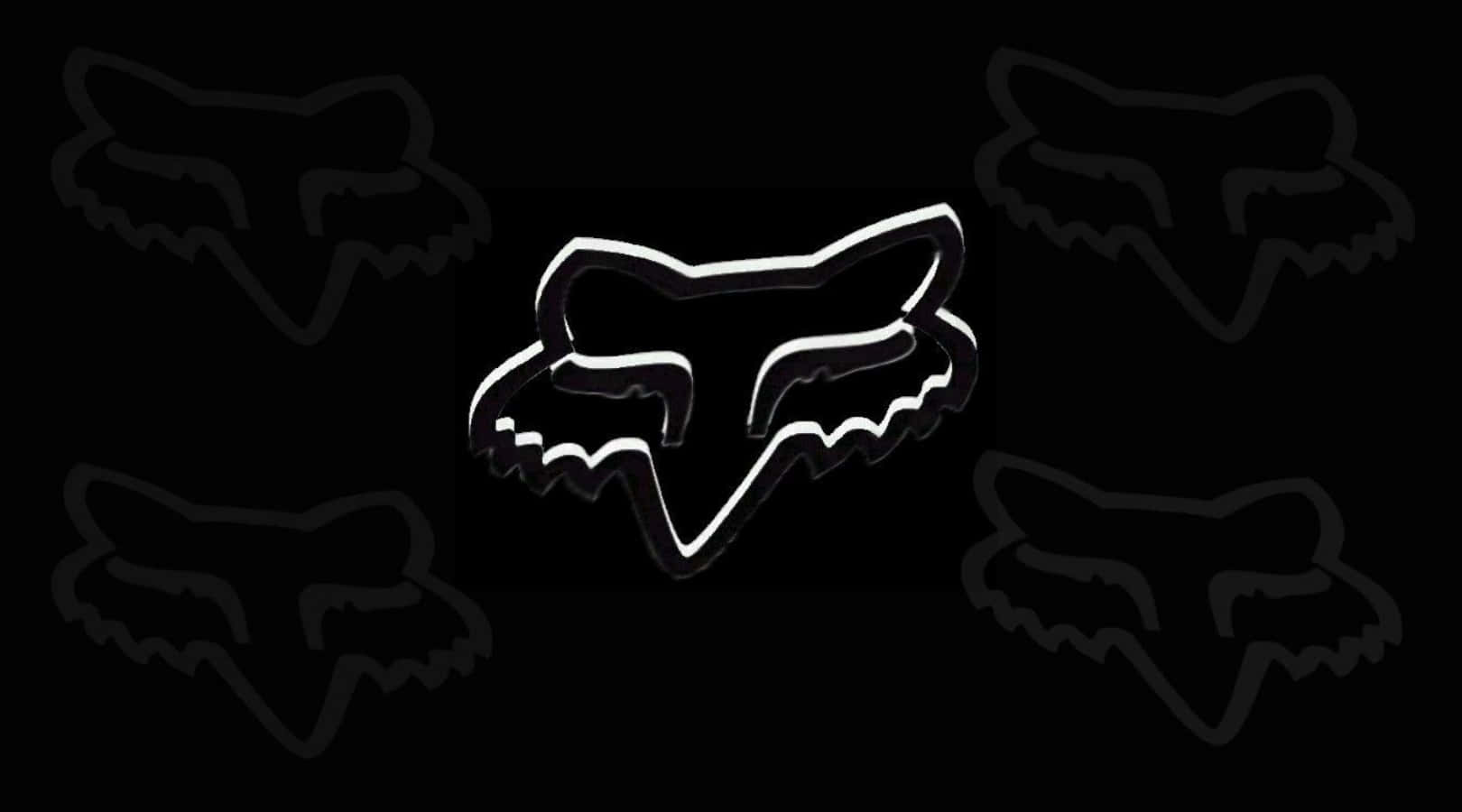 Fox Racing Logo On A Black Background Wallpaper
