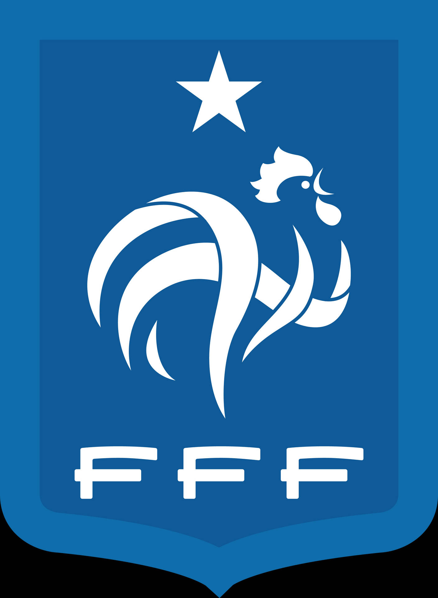 France National Football Team Blue Logo Wallpaper