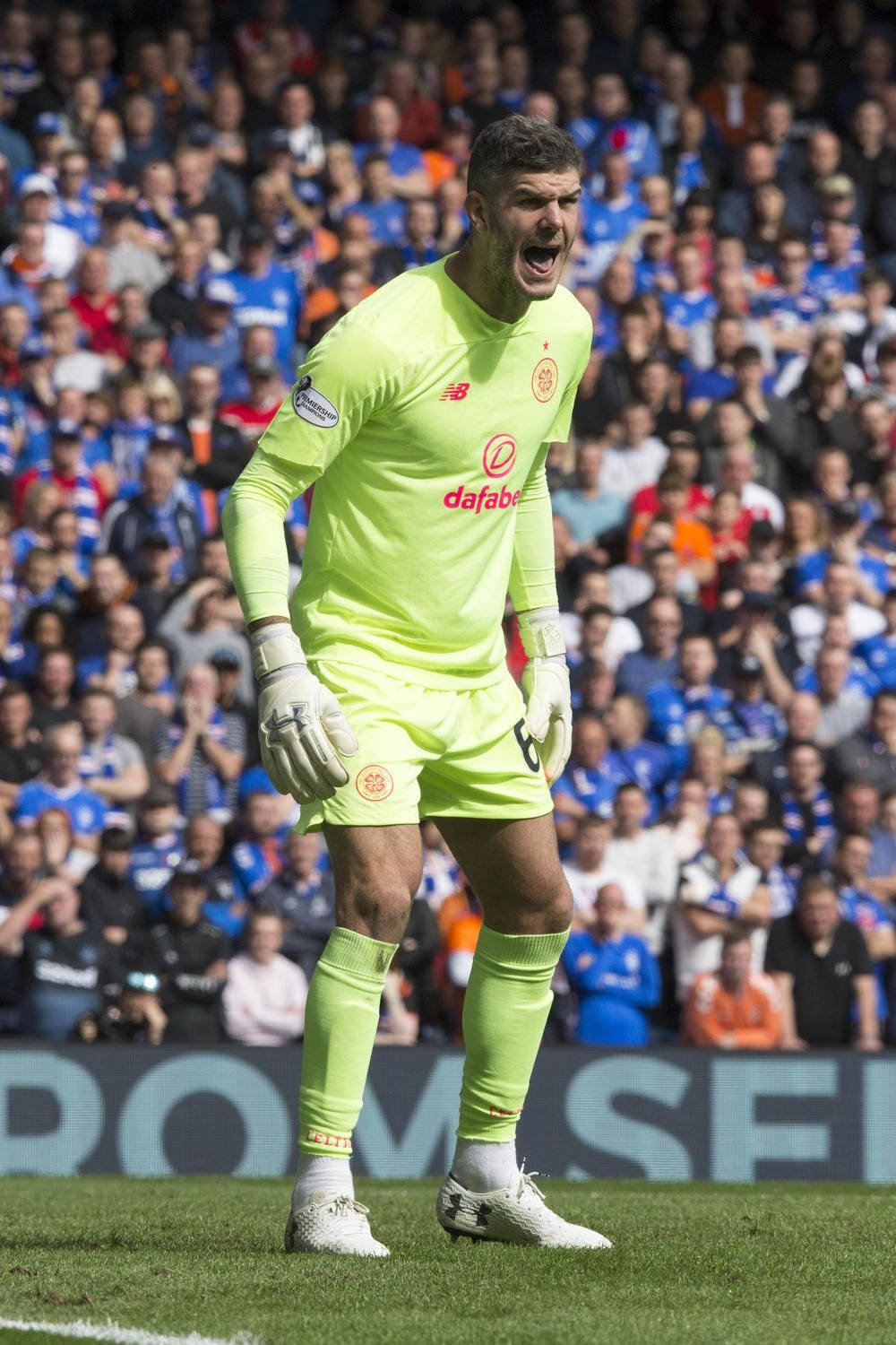 Fraser Forster Screaming Full Body Wallpaper