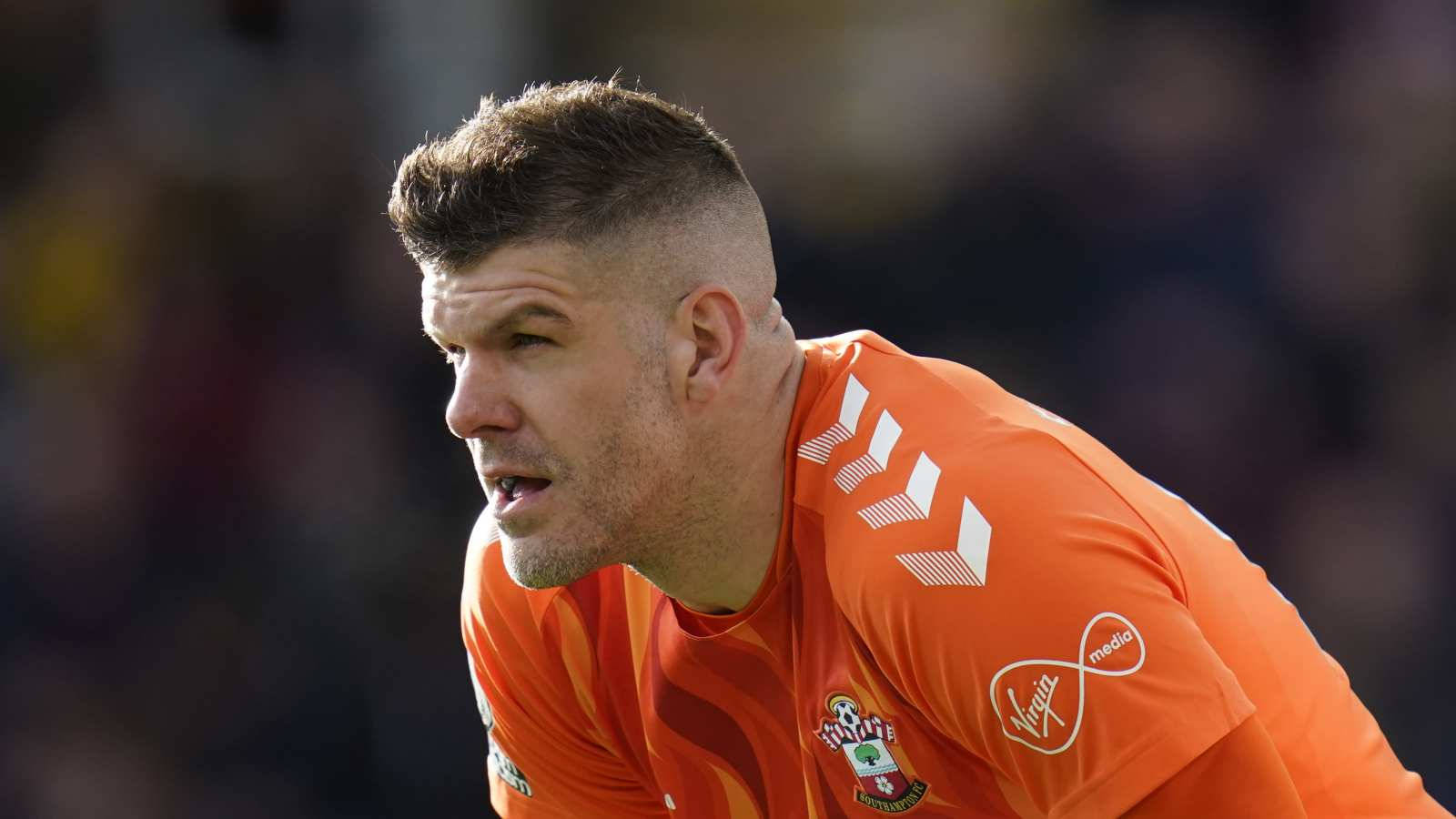 Fraser Forster Squinting His Eyes Wallpaper