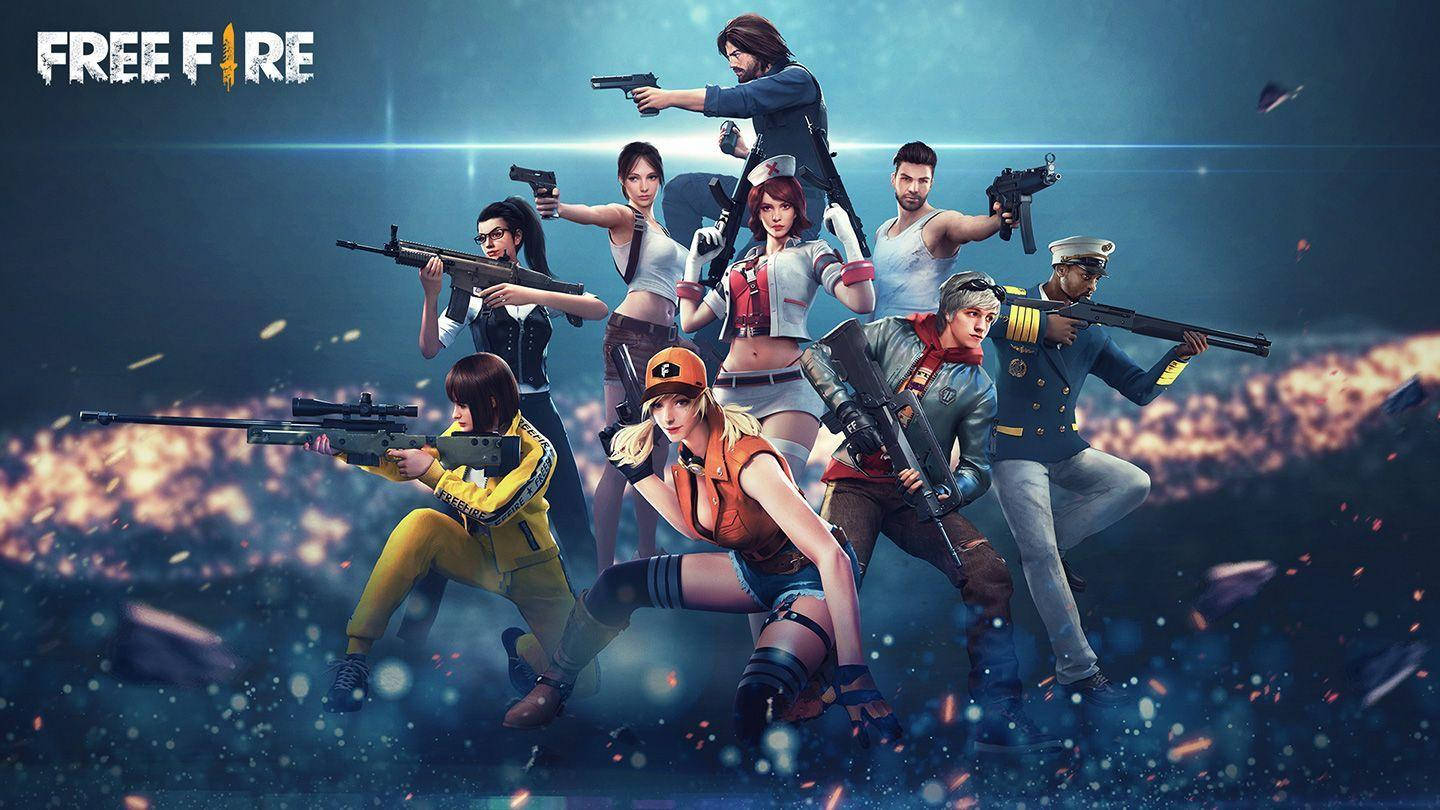 Download free Free Fire 3d Characters In Explosion Wallpaper ...