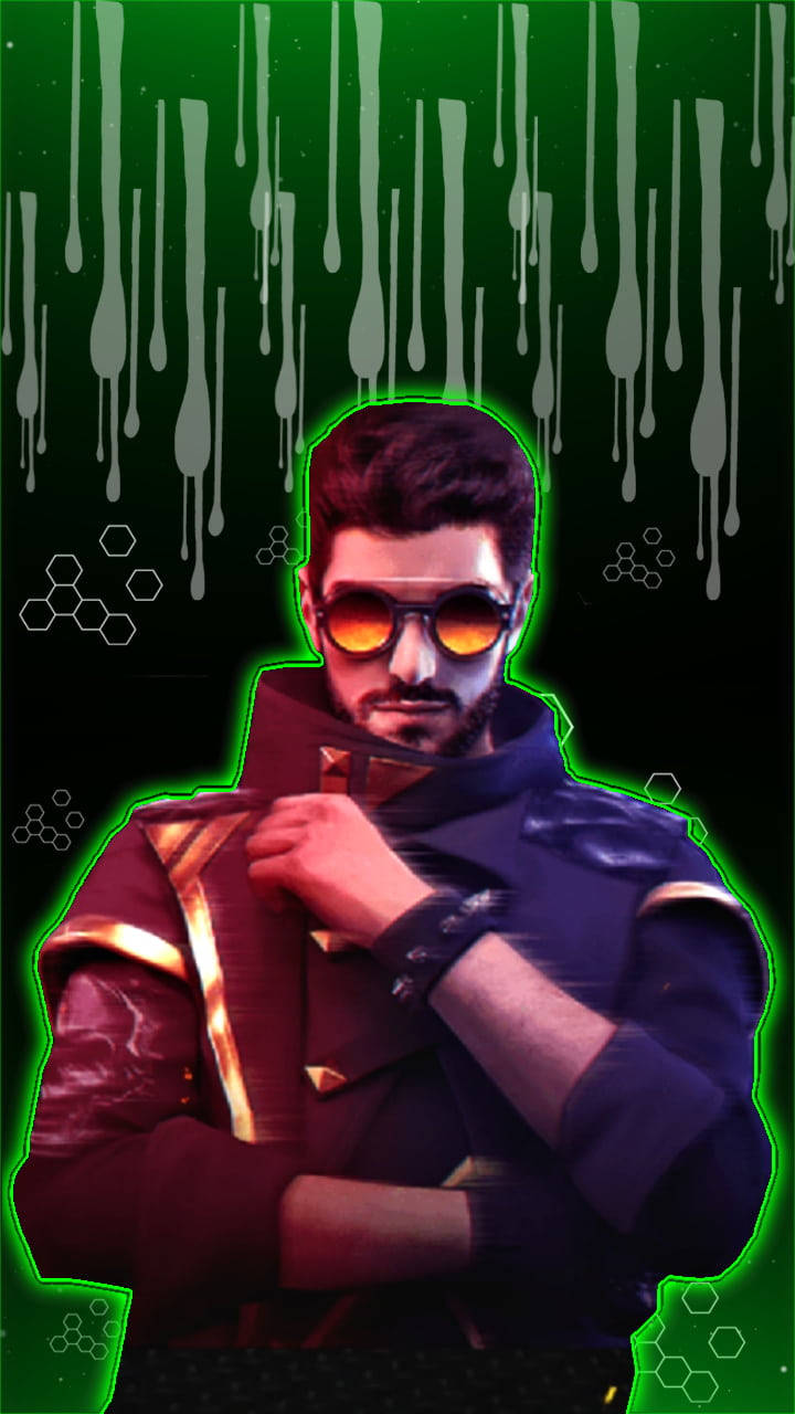 Free Fire Alok In-game Character Wallpaper