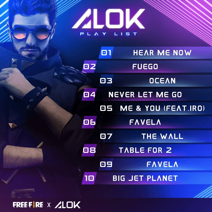 Free Fire Dj Alok Playlist Wallpaper