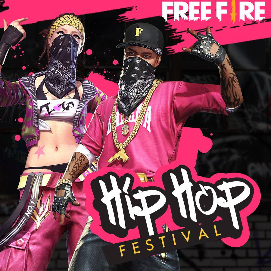 Free Fire Hip Hop Festival Poster Wallpaper