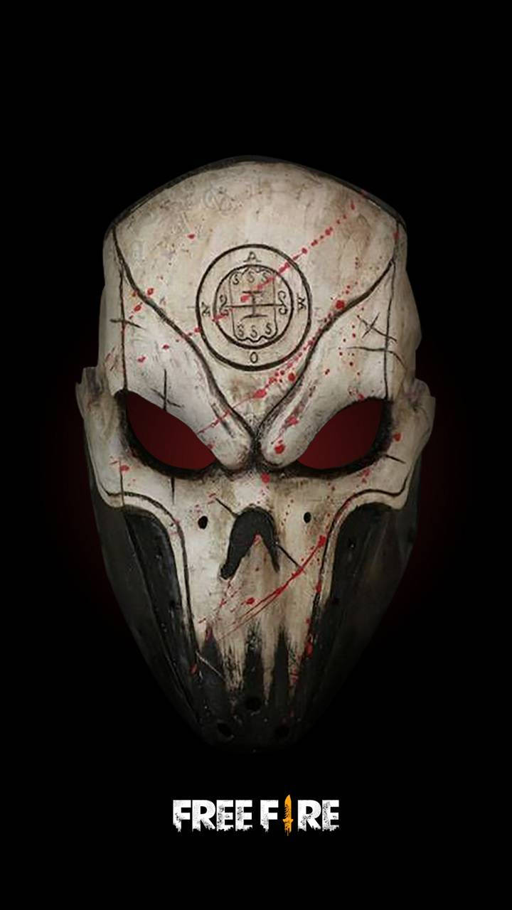 Free Fire Logo Skull Head Wallpaper