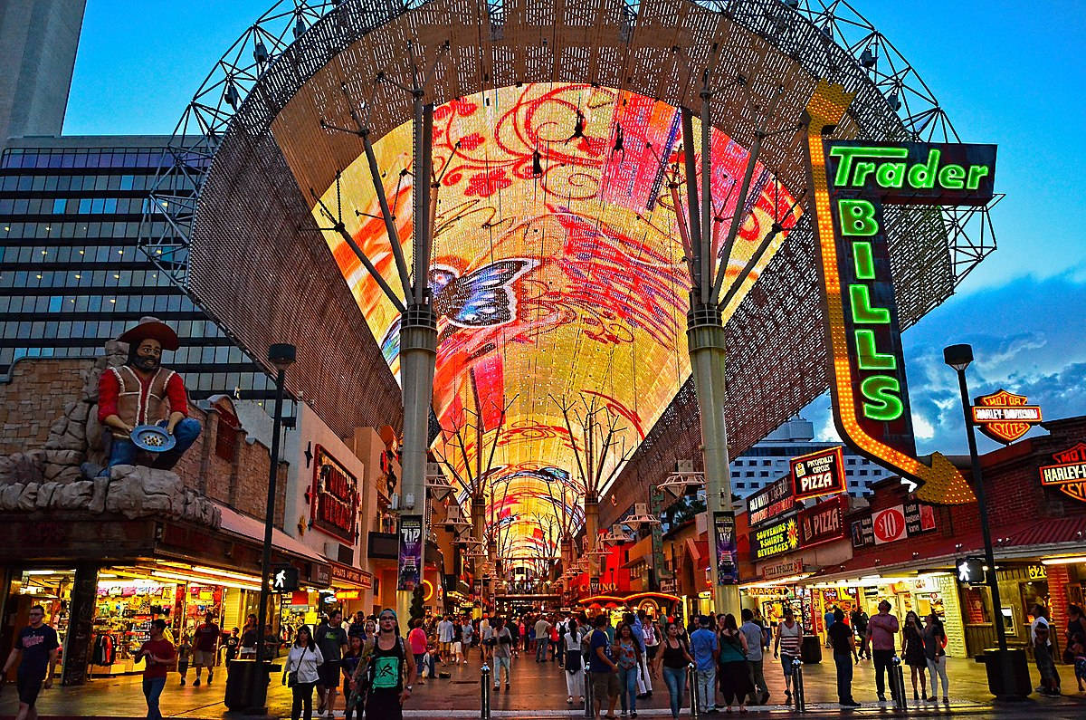 Fremont Street Colorful Design Wallpaper