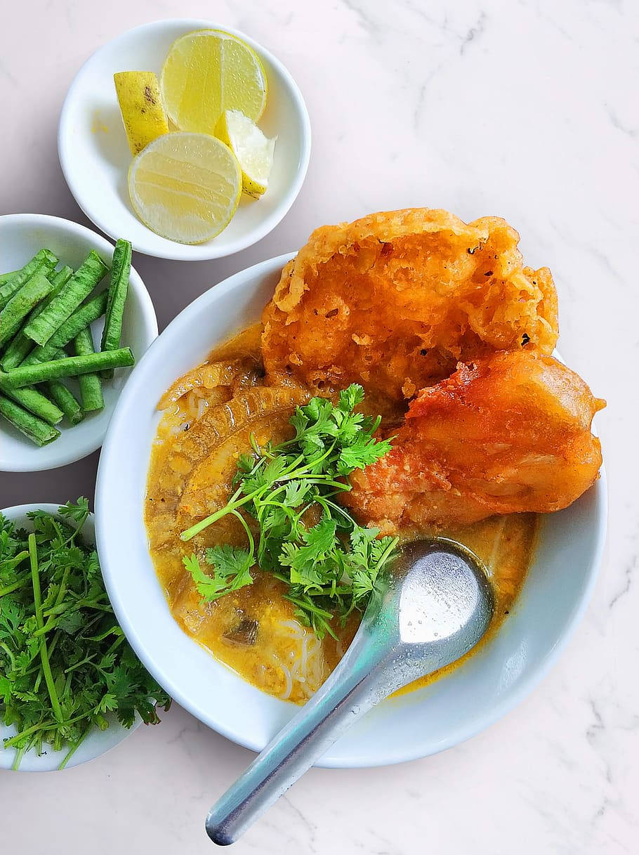 French Bouillabaisse With Fried Coated Fish Wallpaper