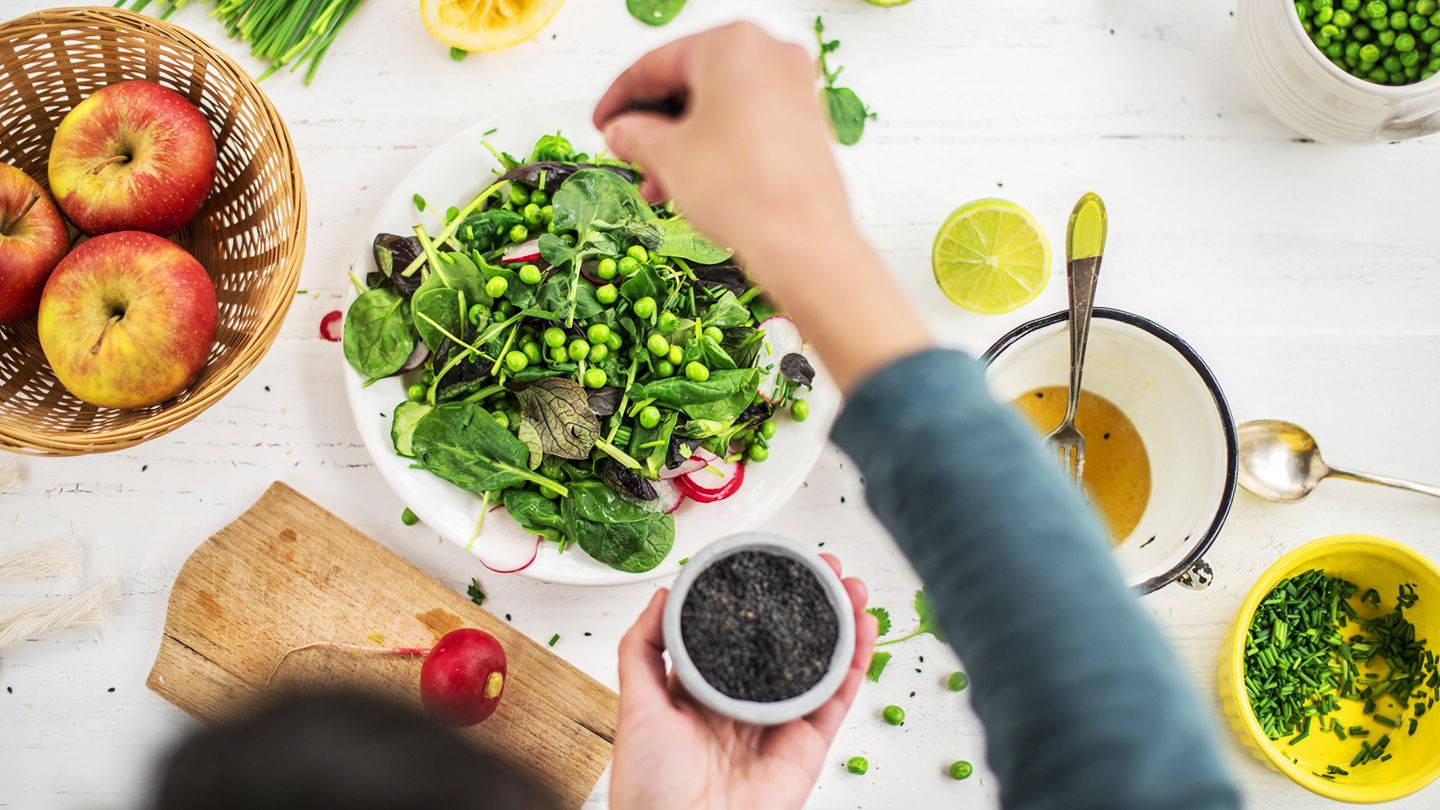 Fresh And Crunchy Leafy Green Salad Wallpaper