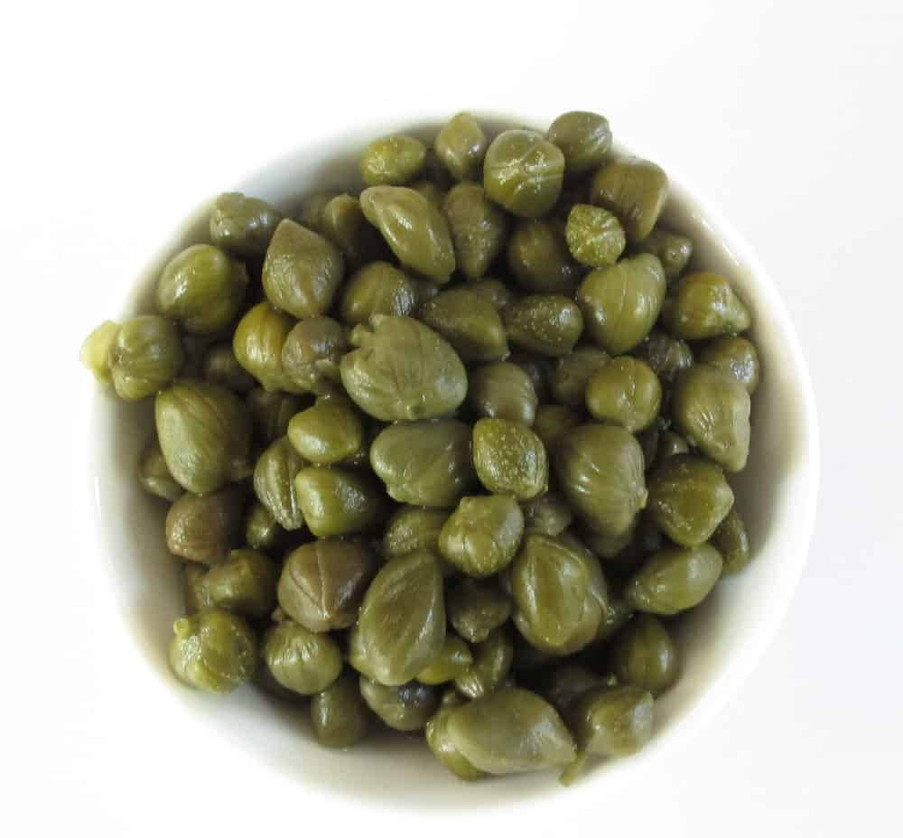 Fresh Caper Buds In A Bowl Wallpaper