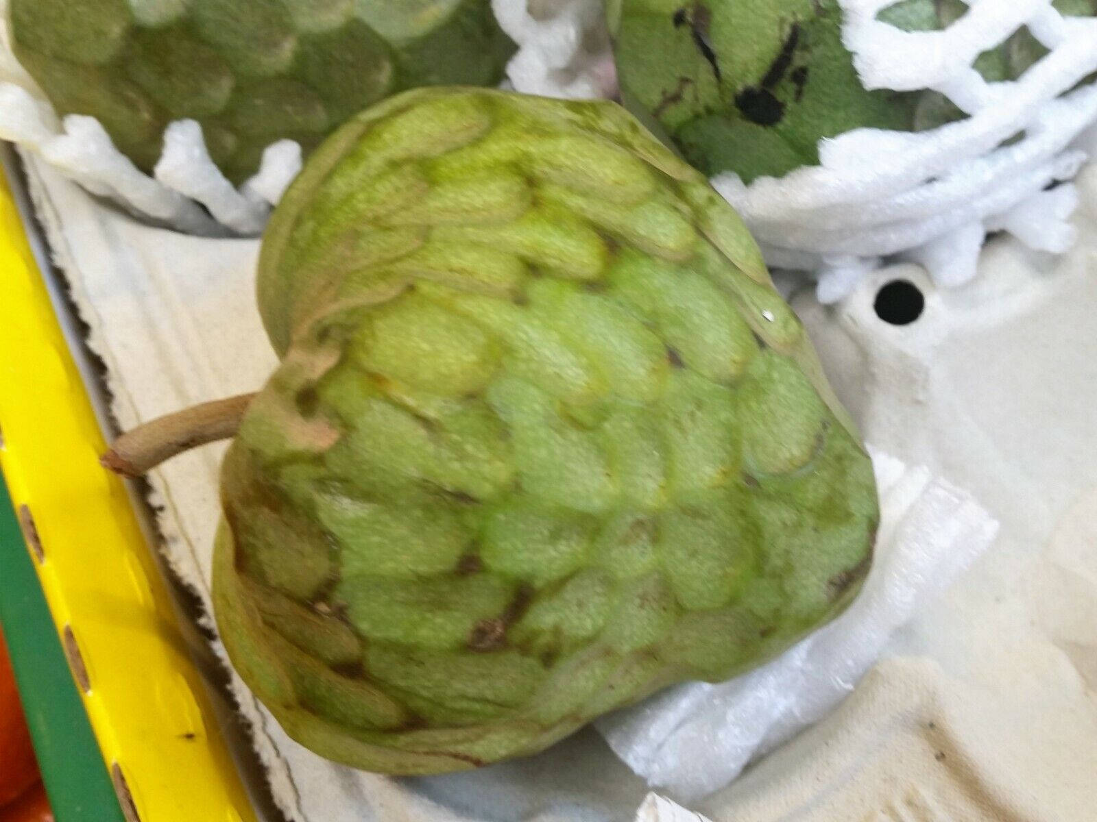 Fresh Cherimoya Fruit On A Scenic Background Wallpaper