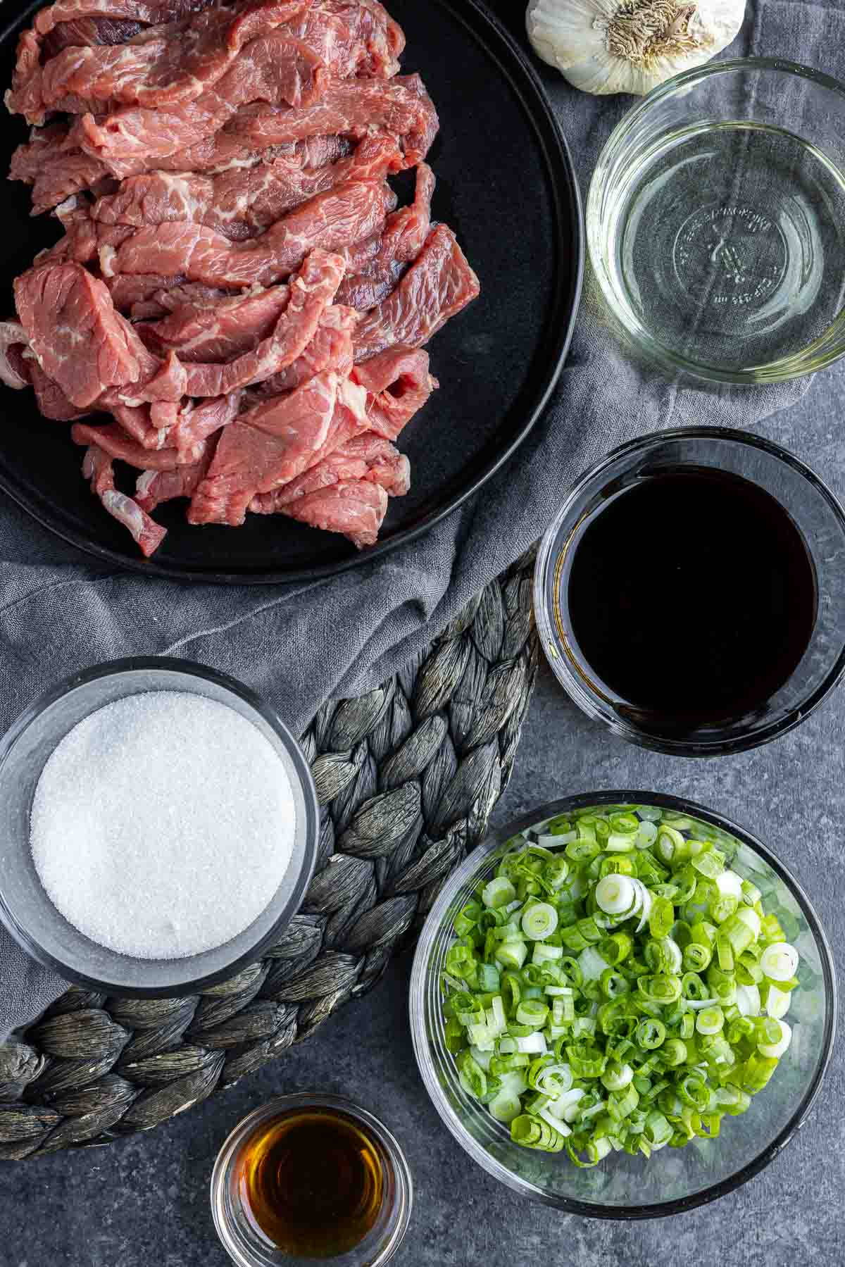 Fresh Ingredients For Preparing Bulgogi Wallpaper