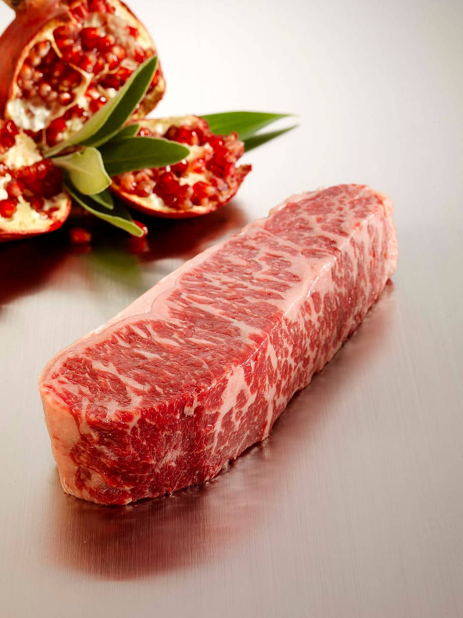 Fresh Kobe Beef And Pomegranate Wallpaper