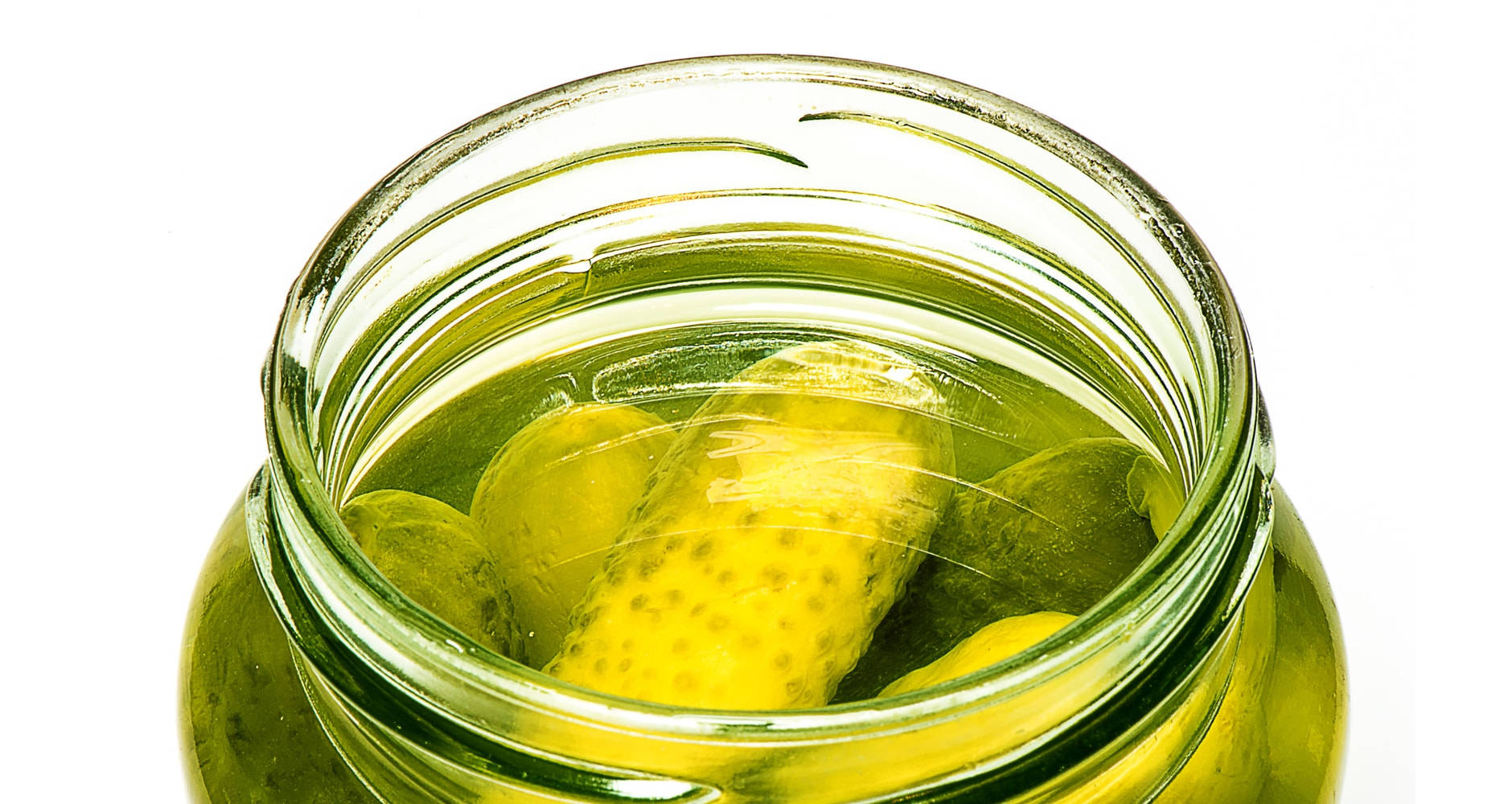 Freshly Preserved Pickles In A Jar Wallpaper