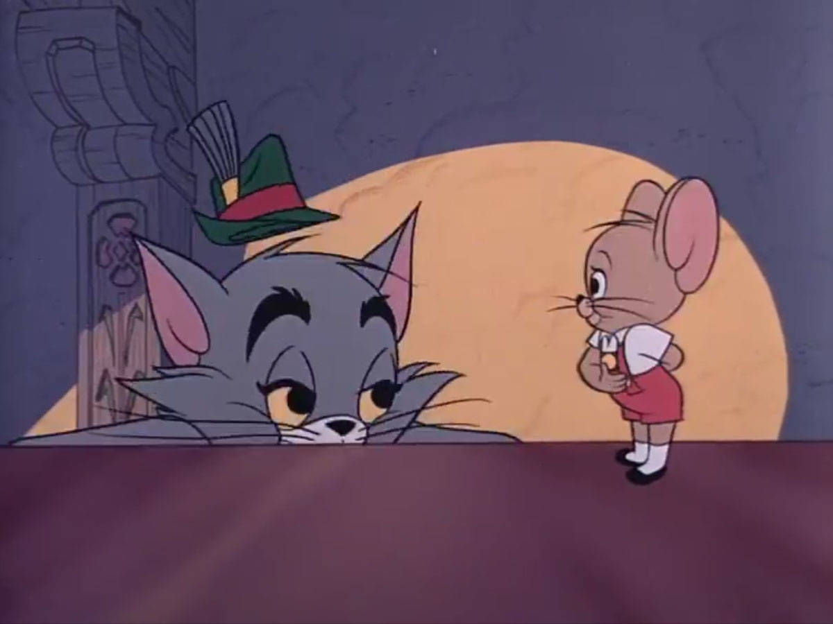 Friendly Tom And Jerry Aesthetic Wallpaper