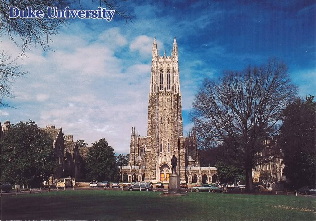 Front Of Duke University In Durham Wallpaper