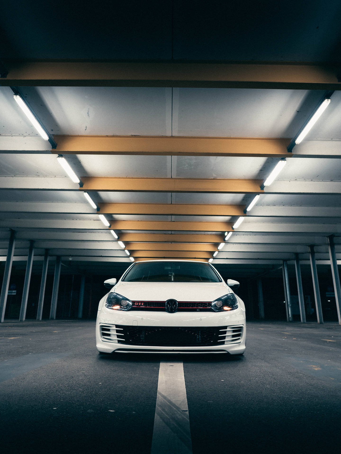 White Volkswagen Polo GTI on a Foggy Day · Free Stock Photo