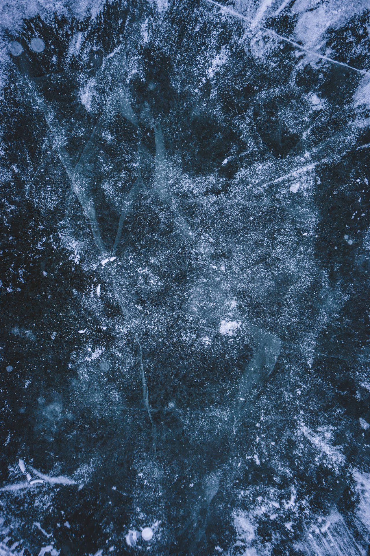 Frozen Dark Water Wallpaper