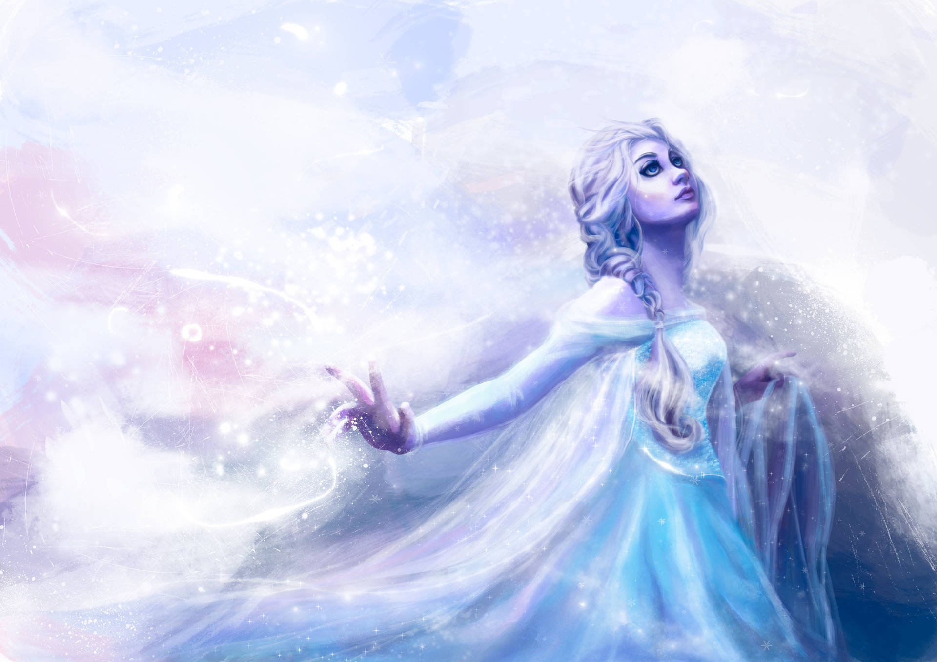 Frozen Elsa Painting Wallpaper