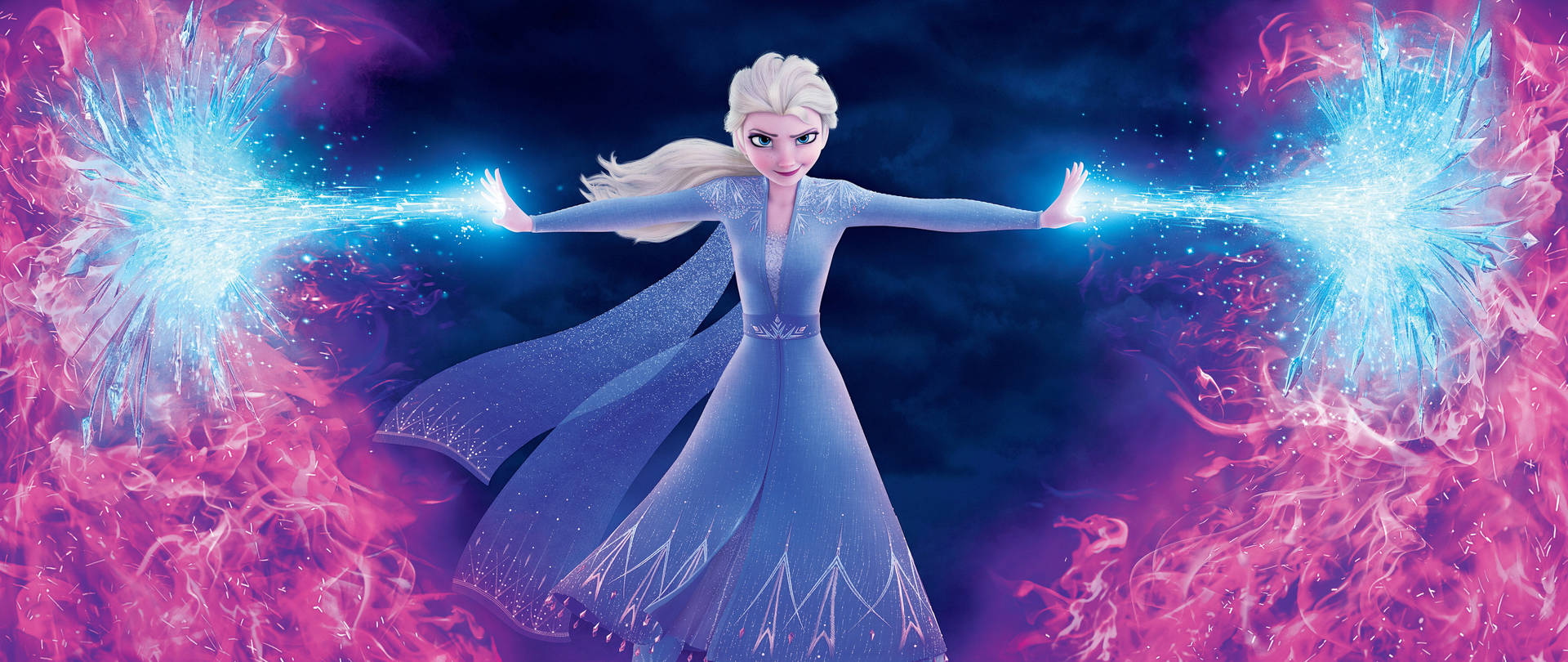 Download free Frozen Elsa Powers Pink Flames Wallpaper - MrWallpaper.com