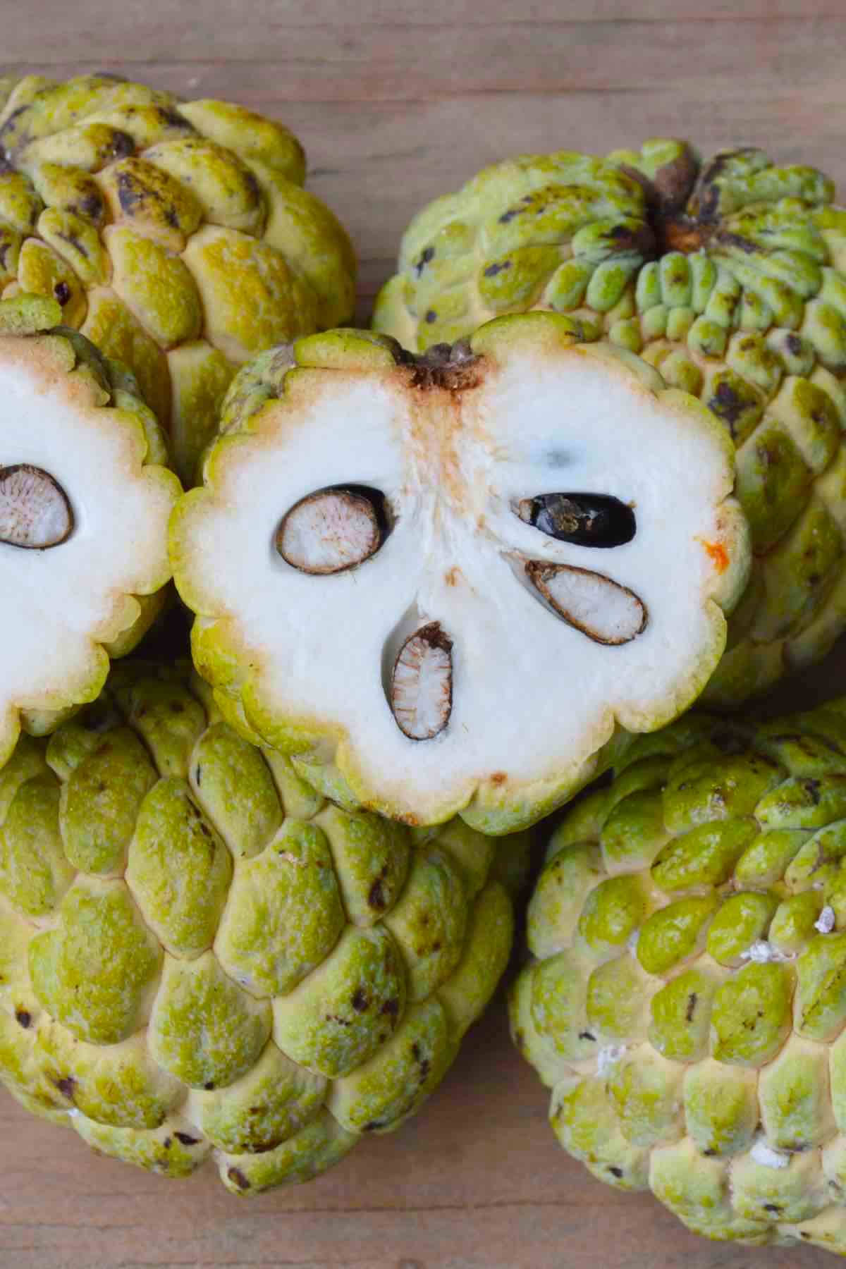 Fruit Bearing Cherimoya Plant Wallpaper