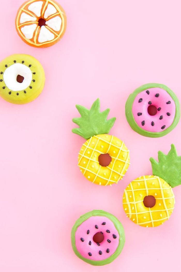 Fruit Donuts Girly Iphone Wallpaper
