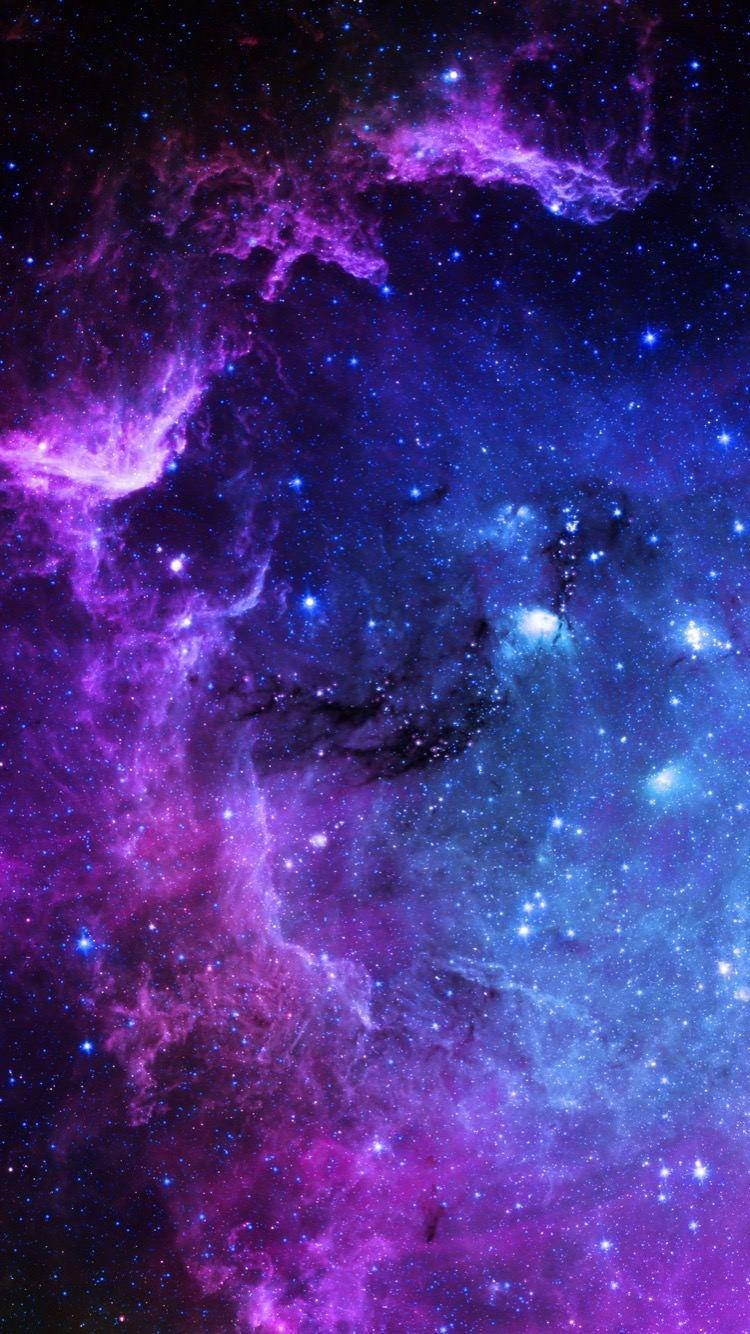 Full Hd Blue And Purple Galaxy Android Wallpaper