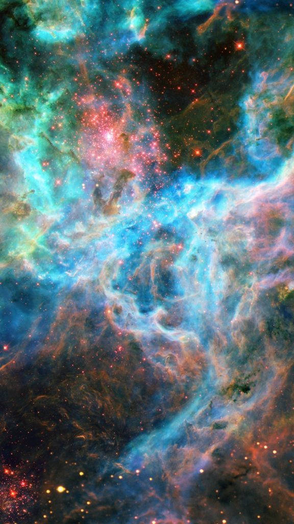 Full Hd Phone Colorful Nebula Wallpaper