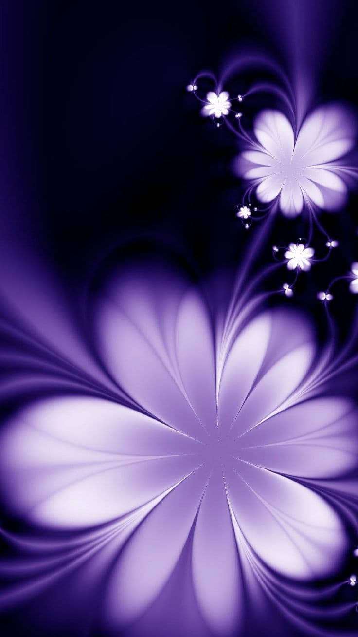 Full Hd Purple Flowers Android Wallpaper