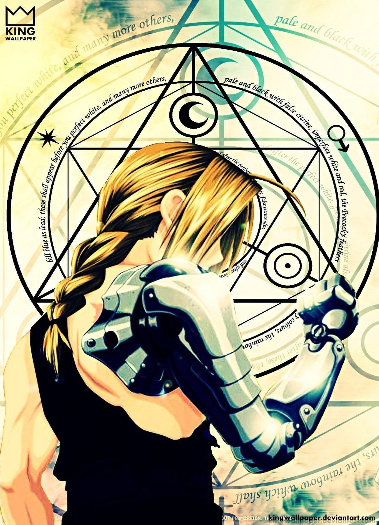 Fullmetal Alchemist Edward Elric Robot Arm Wallpaper